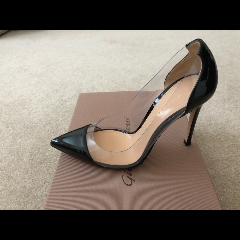 Gianvito Rossi Plexi Pumps Black Patent Leather 35